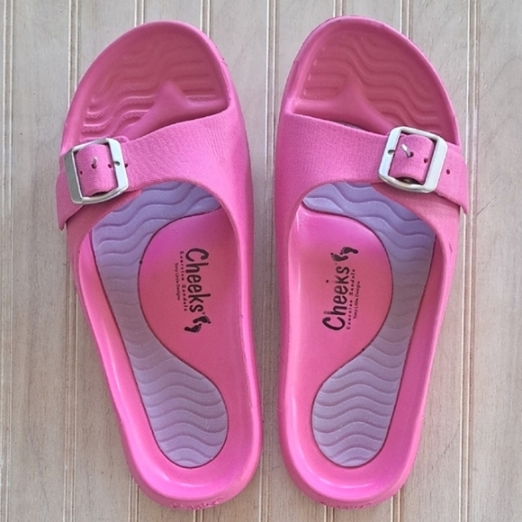 Cheeks Shoes - Cheeks Exercise by Tony Little Sandals Sport Recovery Comfort Slides Lightweight